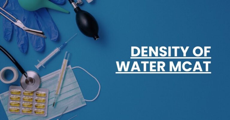 Density of Water MCAT Feature Image