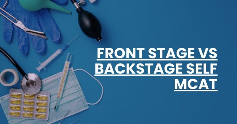 Front Stage vs Backstage Self MCAT Feature Image