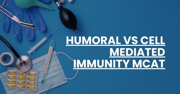 Humoral vs Cell Mediated Immunity MCAT Feature Image